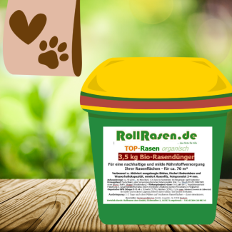 Organischer Bio-Rasendünger im 3,5 kg Eimer