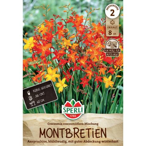 8 Montbretien 'Kleinblumiger Mix'