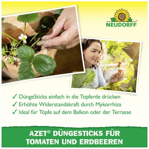 Azet® Düngesticks für Tomaten & Erdbeeren