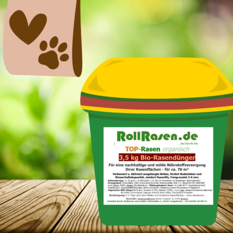 Organischer Bio-Rasendünger im 3,5 kg Eimer