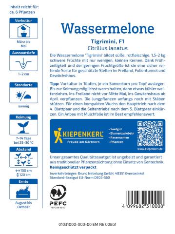 Wassermelonen Tigrimini, F1