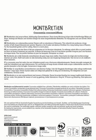 8 Montbretien 'Kleinblumiger Mix'