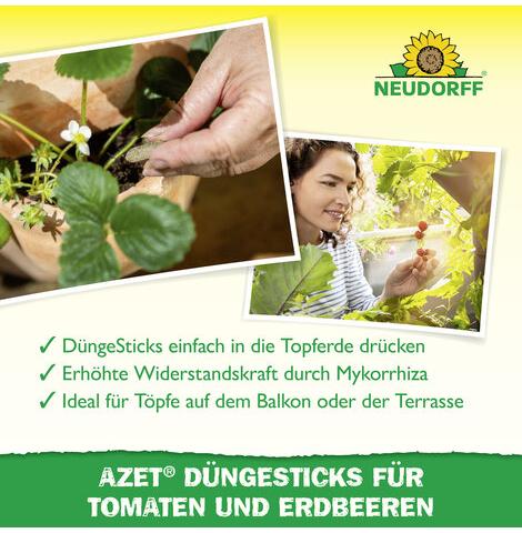 Azet® Düngesticks für Tomaten & Erdbeeren