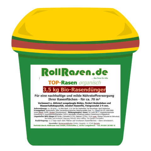 Organischer Bio-Rasendünger 3,5 kg